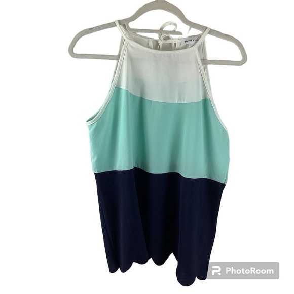 Hailey & Co Sleeveless Color-block Top Size Small - Picture 1 of 4